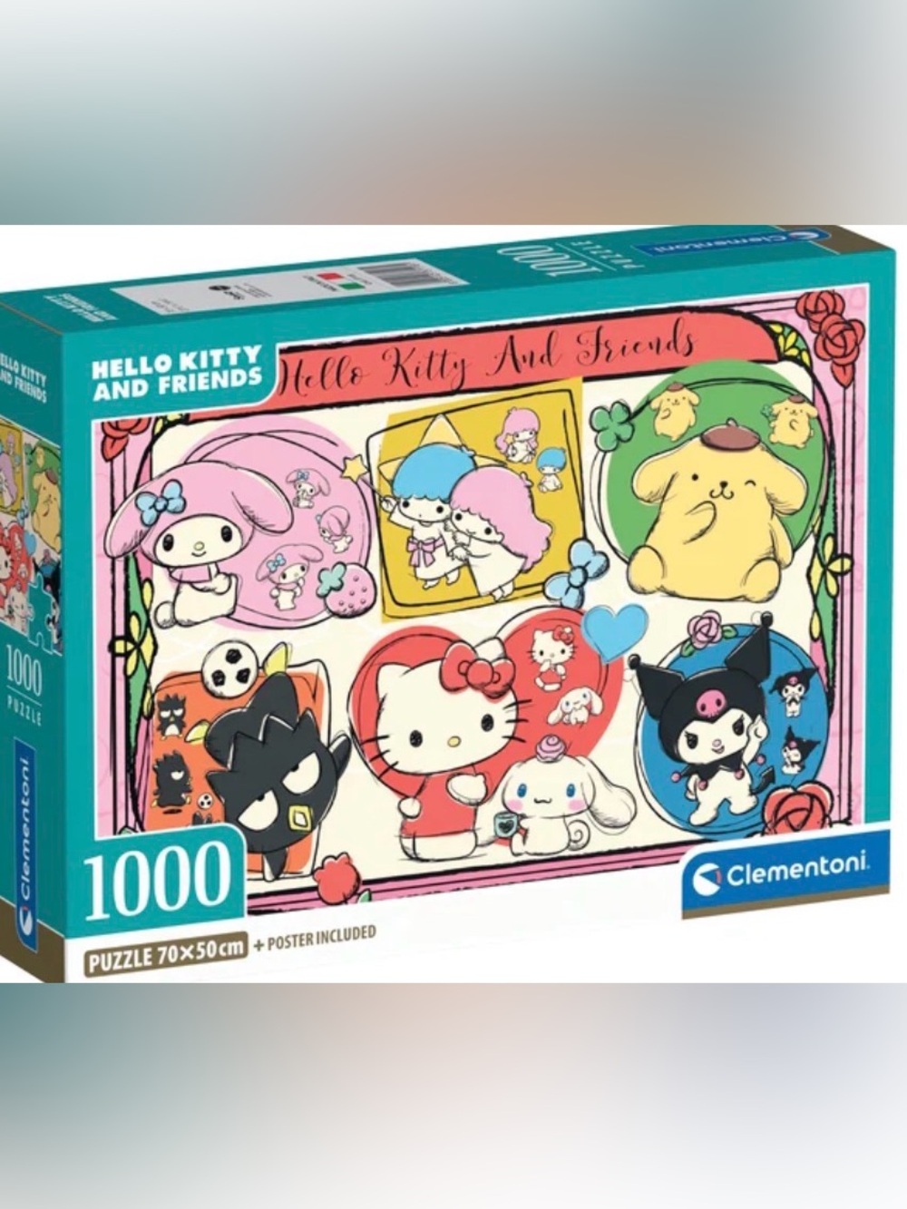 Sanrio Hello Kitty & Friends Puzzle - Pink, Blue, Yellow, Green